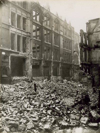 A cidade de Londres depois de um bombardeio de English Photographer