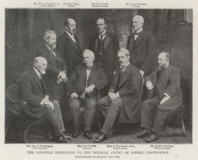 Os delegados coloniais na Conferência da Corte Imperial de Apelação de English Photographer