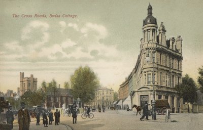 The Cross Roads, Swiss Cottage, Londres (foto a cores) de English Photographer