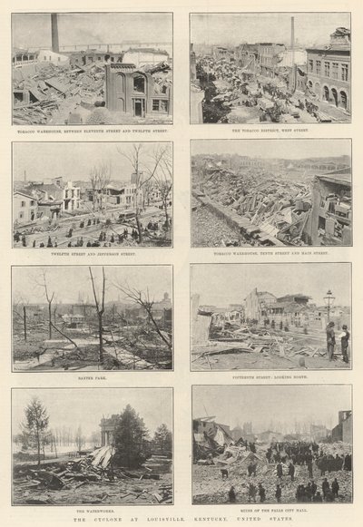 O Ciclone em Louisville, Kentucky, Estados Unidos de English Photographer