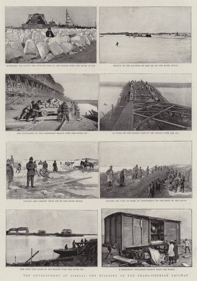 O desenvolvimento da Sibéria, a construção da ferrovia transiberiana de English Photographer