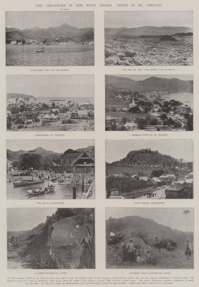 Os desastres nas Índias Ocidentais, vistas em São Vicente de English Photographer