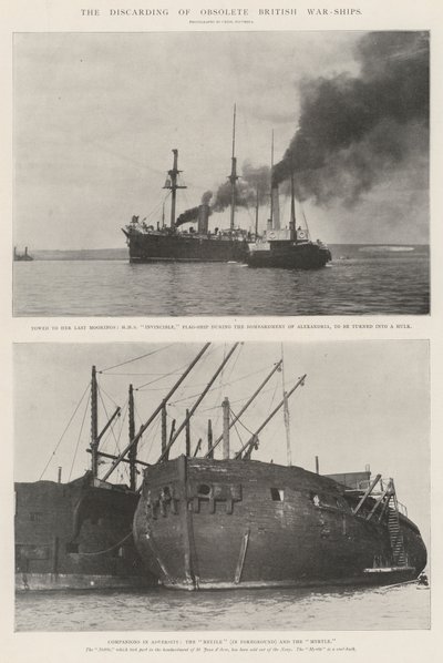 O descarte de navios de guerra britânicos obsoletos de English Photographer