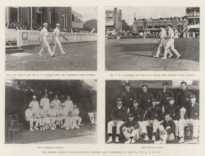 The Drawn Cricket Match entre Oxford e Cambridge em Lords, 4, 5 e 6 de julho de English Photographer