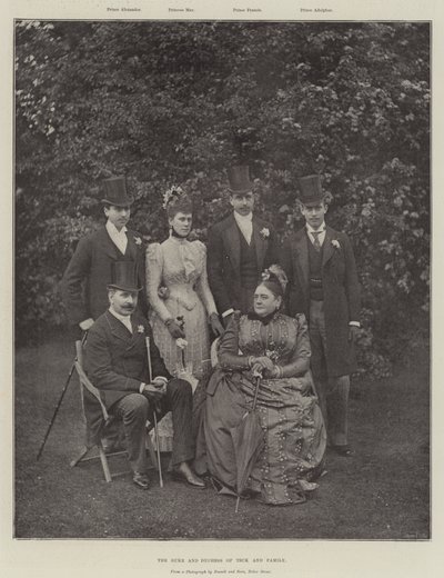 O Duque e a Duquesa de Teck e Família de English Photographer