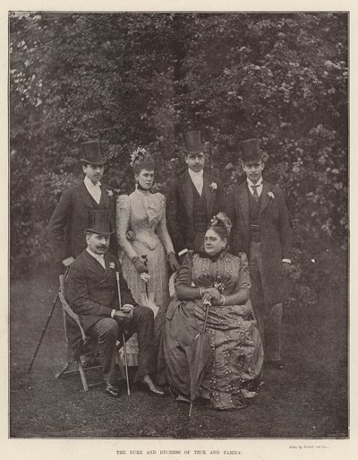 O Duque e a Duquesa de Teck e Família de English Photographer