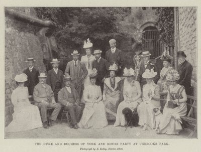 O Duque e a Duquesa de York e House Party no Ugbrooke Park de English Photographer