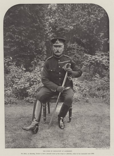 O duque de Connaught em Aldershot de English Photographer