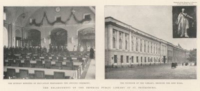 O alargamento da biblioteca pública imperial em São Petersburgo de English Photographer