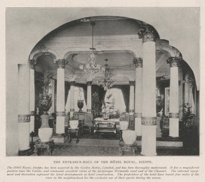 O Hall de Entrada do Hotel Royal, Dieppe de English Photographer