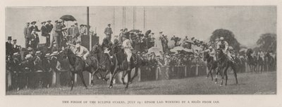 The Finish of the Eclipse Stakes, 19 de julho, Epsom Lad vencendo por um Head de Ian de English Photographer