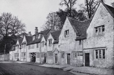 The Flemish Houses, Corsham (foto a p/b) de English Photographer