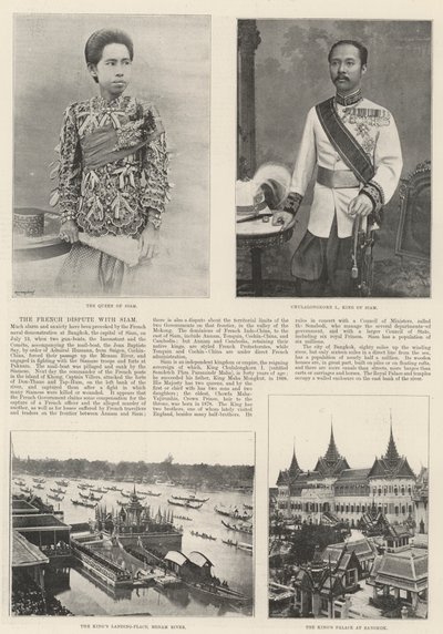 A disputa francesa com o Sião de English Photographer