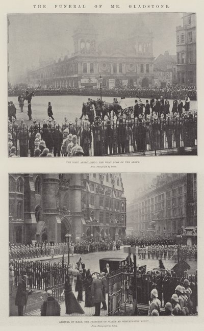 O funeral do senhor Gladstone de English Photographer