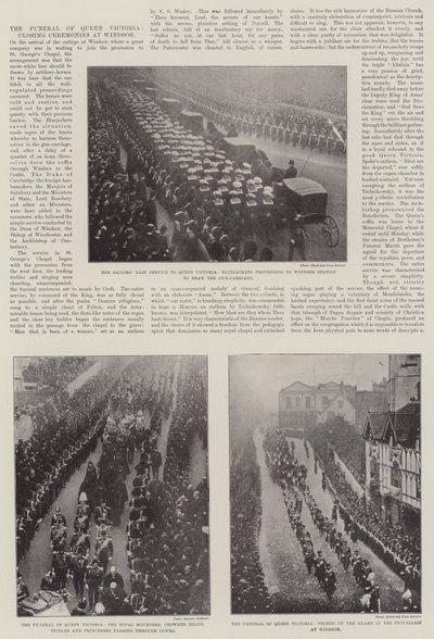 O Funeral da Rainha Vitória, Cerimônias de Encerramento em Windsor de English Photographer