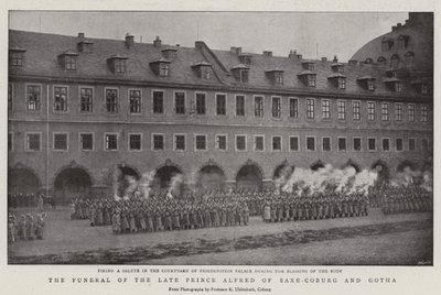 O funeral do falecido príncipe Alfred de Saxe-Coburg e Gotha de English Photographer