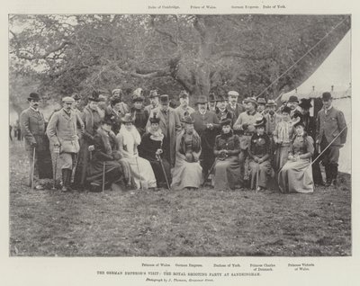 A visita dos imperadores alemães, a Festa Real de Tiro em Sandringham de English Photographer