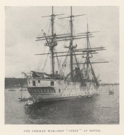 O navio de guerra alemão Stein em Dover de English Photographer