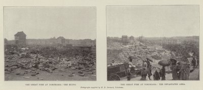 O grande incêndio em Yokohama de English Photographer