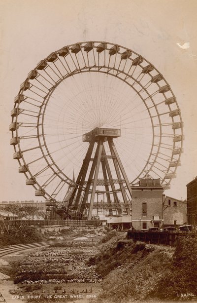 A grande roda em Earls Court, Londres de English Photographer