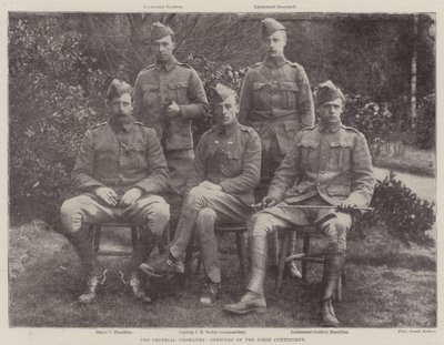 O Imperial Yeomanry, oficiais do primeiro contingente de English Photographer