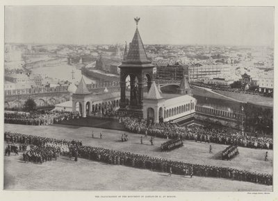 A inauguração do monumento de Alexandre II, em Moscou de English Photographer