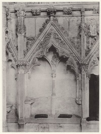 A Capela da Senhora, a Catedral de Ely: Lado Sul, de Leste, I (foto a p/b) de English Photographer