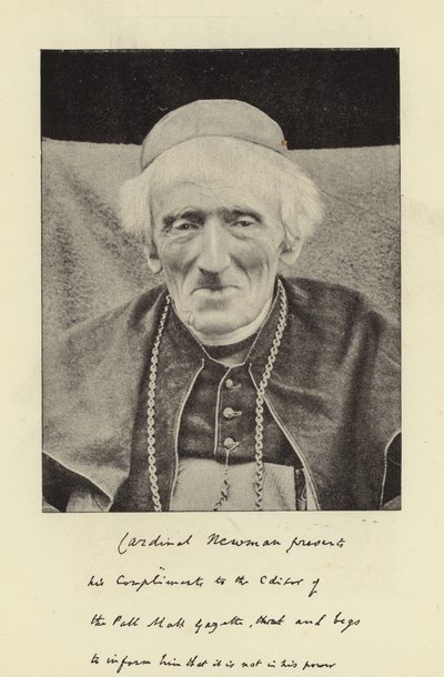 O falecido Cardeal Newman de English Photographer