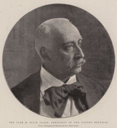 O falecido M Felix Faure, Presidente da República Francesa de English Photographer