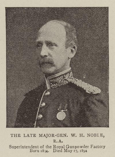 O falecido major-general WH Noble, RA de English Photographer