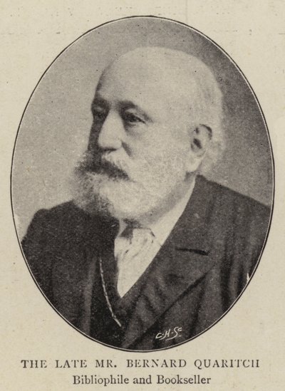 O falecido Sr. Bernard Quaritch de English Photographer