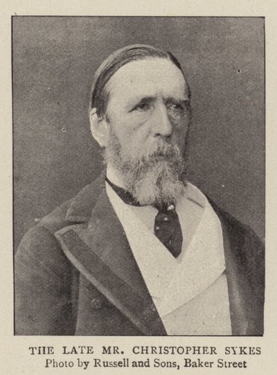 O falecido Sr. Christopher Sykes de English Photographer
