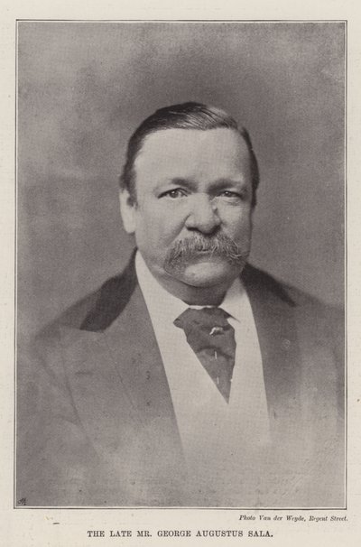 O falecido Sr. George Augustus Sala de English Photographer