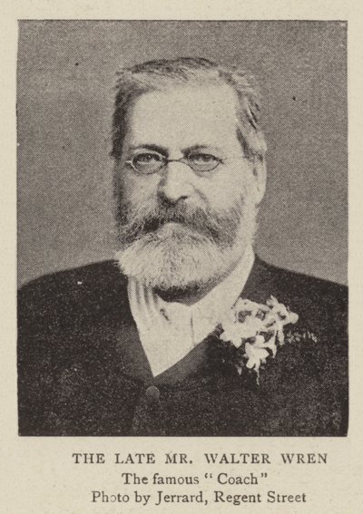 O falecido Sr. Walter Wren de English Photographer