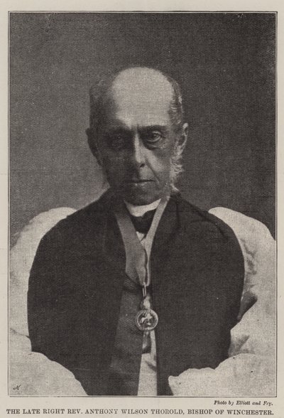 O reverendo tardio Anthony Wilson Thorold, bispo de Winchester de English Photographer