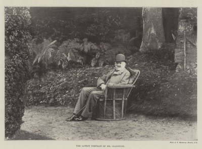O mais recente retrato do Sr. Gladstone de English Photographer