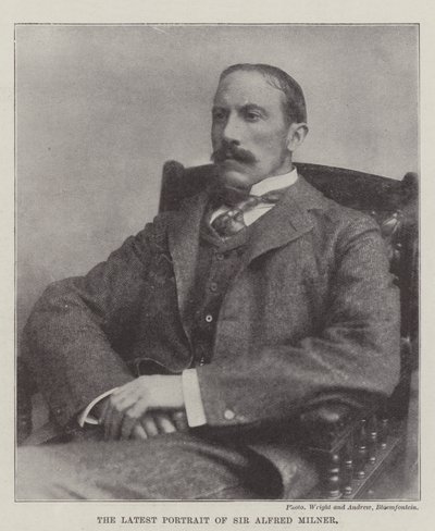 O último retrato de Sir Alfred Milner de English Photographer