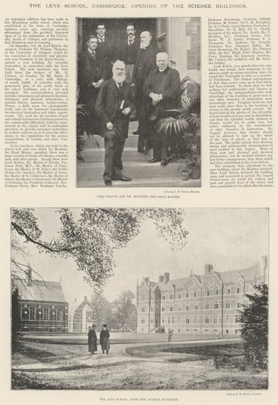 The Leys School, Cambridge, Abertura dos Edifícios de Ciência de English Photographer
