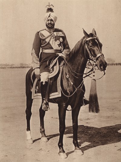 O Maharaja de Patiala (fotografia a preto e branco) de English Photographer