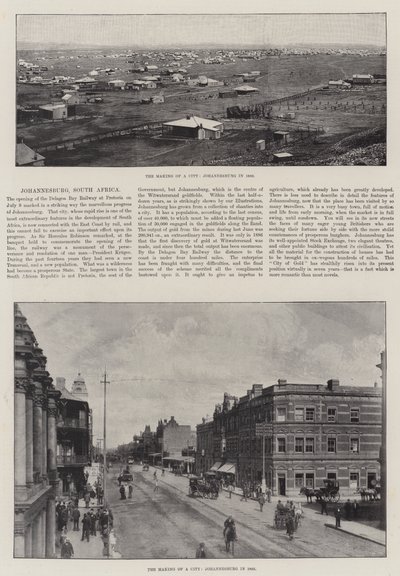 A construção de uma cidade, Joanesburgo, África do Sul de English Photographer