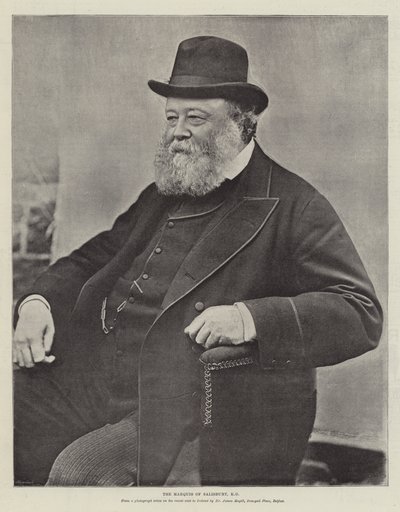 O Marquês de Salisbury, KG de English Photographer