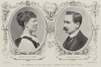 O casamento da ilustre Alicia Amherst e do Sr. Evelyn Cecil de English Photographer