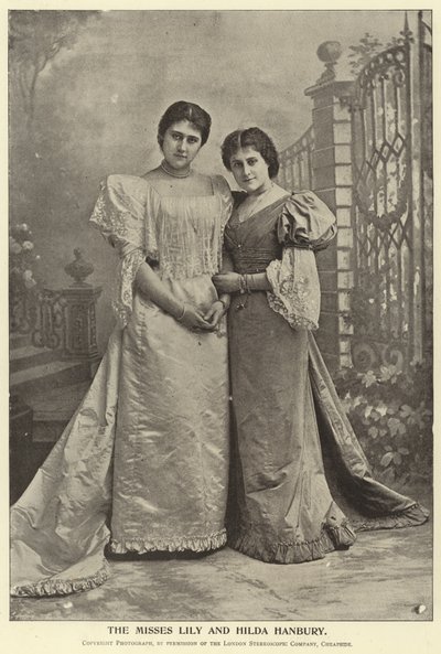 As Misses Lily e Hilda Hanbury de English Photographer