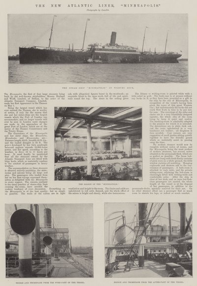 O novo Atlântico Liner, Minneapolis de English Photographer