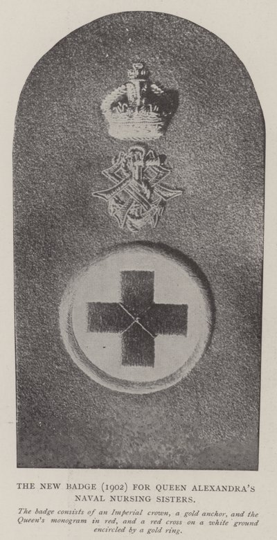 O Novo Distintivo (1902) para as Irmãs de Enfermagem Navais da Rainha Alexandra de English Photographer