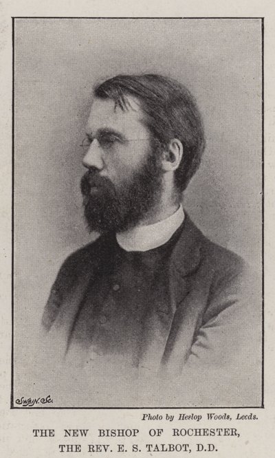 O novo bispo de Rochester, o reverendo ES Talbot, DD de English Photographer