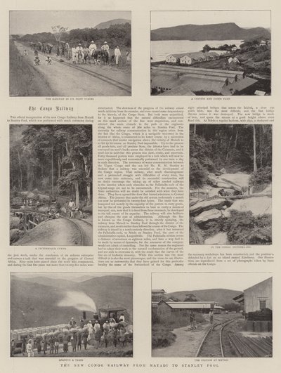 A New Congo Railway de Matadi para Stanley Pool de English Photographer
