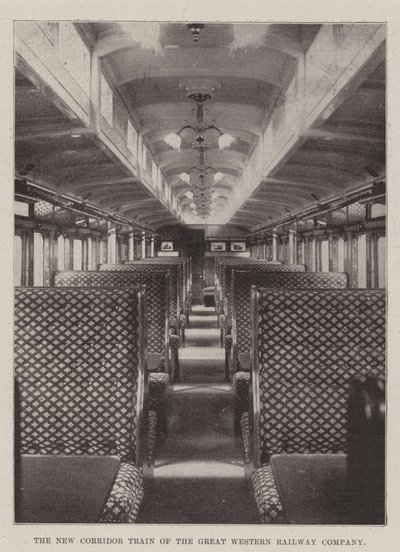 O novo trem do corredor da Great Western Railway Company de English Photographer