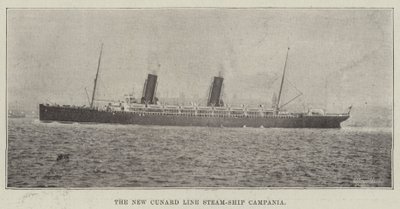 A Nova Cunard Line Steam-Ship Campania de English Photographer