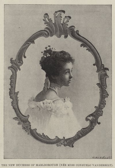 A nova duquesa de Marlborough (nee Miss Consuelo Vanderbilt) de English Photographer